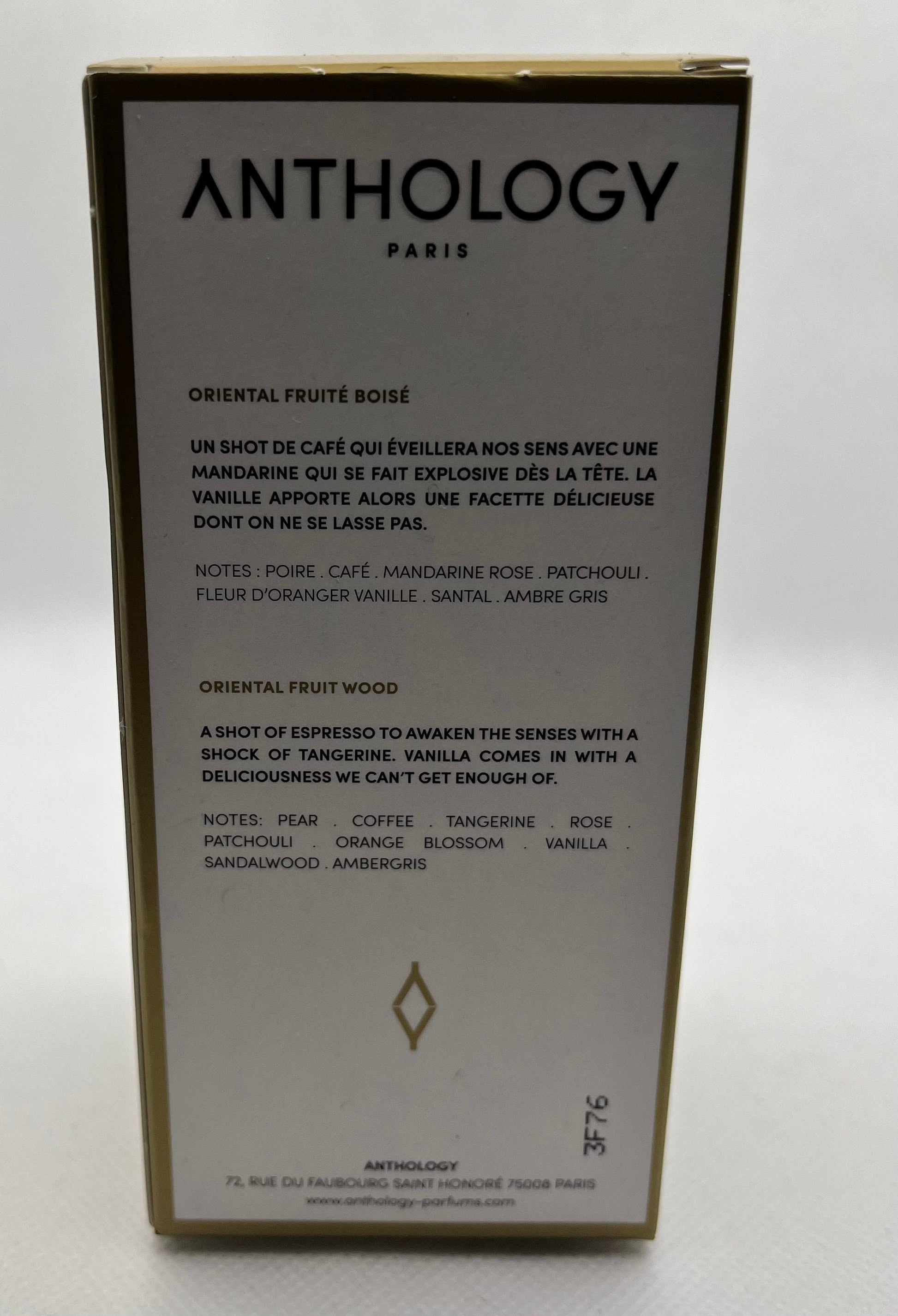 Parfum Anthology - Sweet Coffee - Eau de parfum 100ml